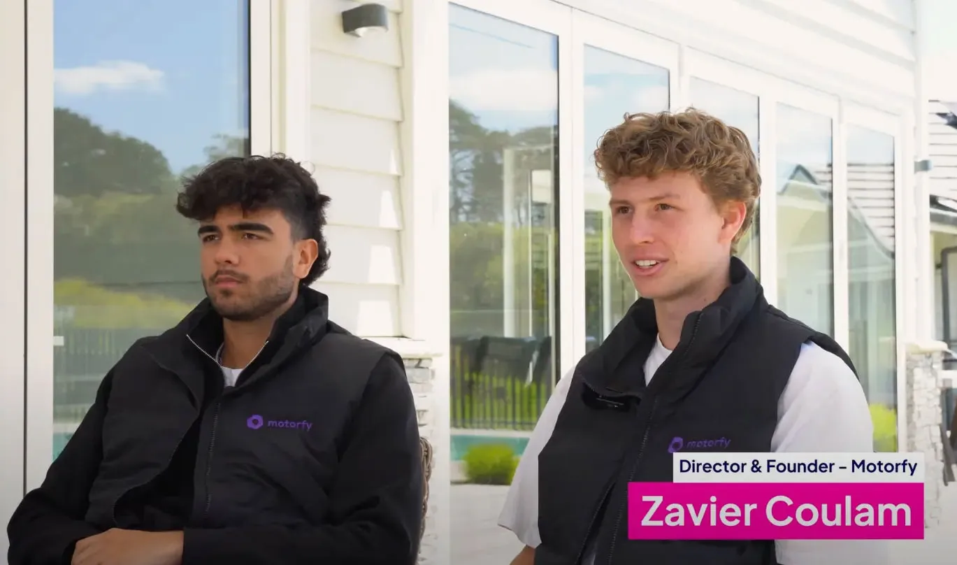 Zavier Coulam, Director and Founder of Motorfy, in a testimonial video interview