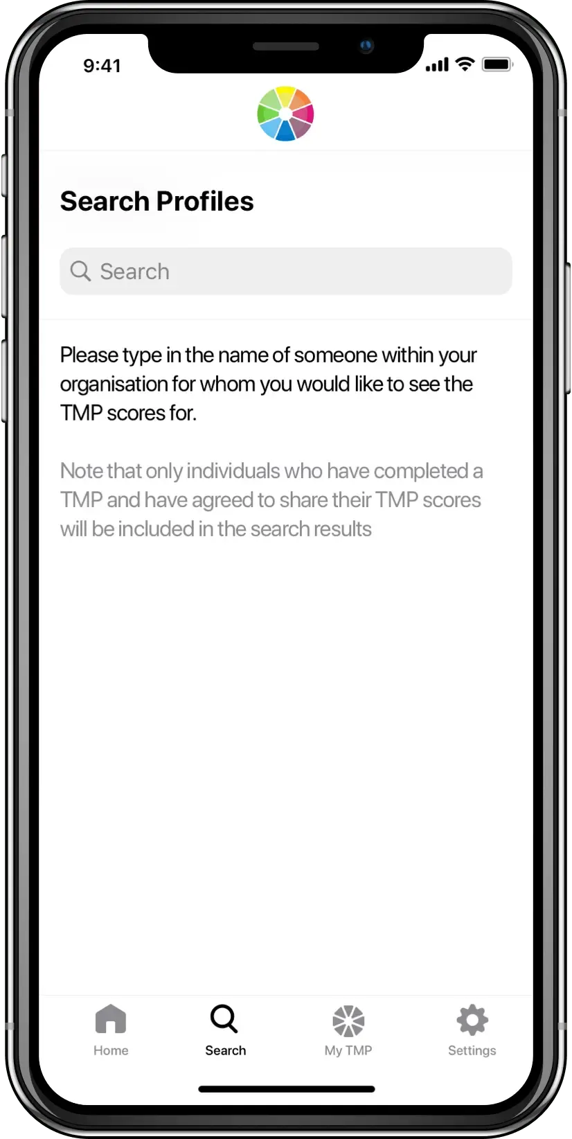 Team Management Services app profile insight screen