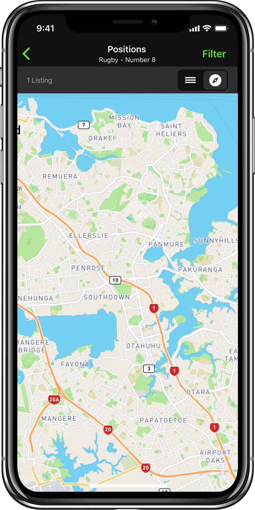 Usshh athlete discovery and scouting screen