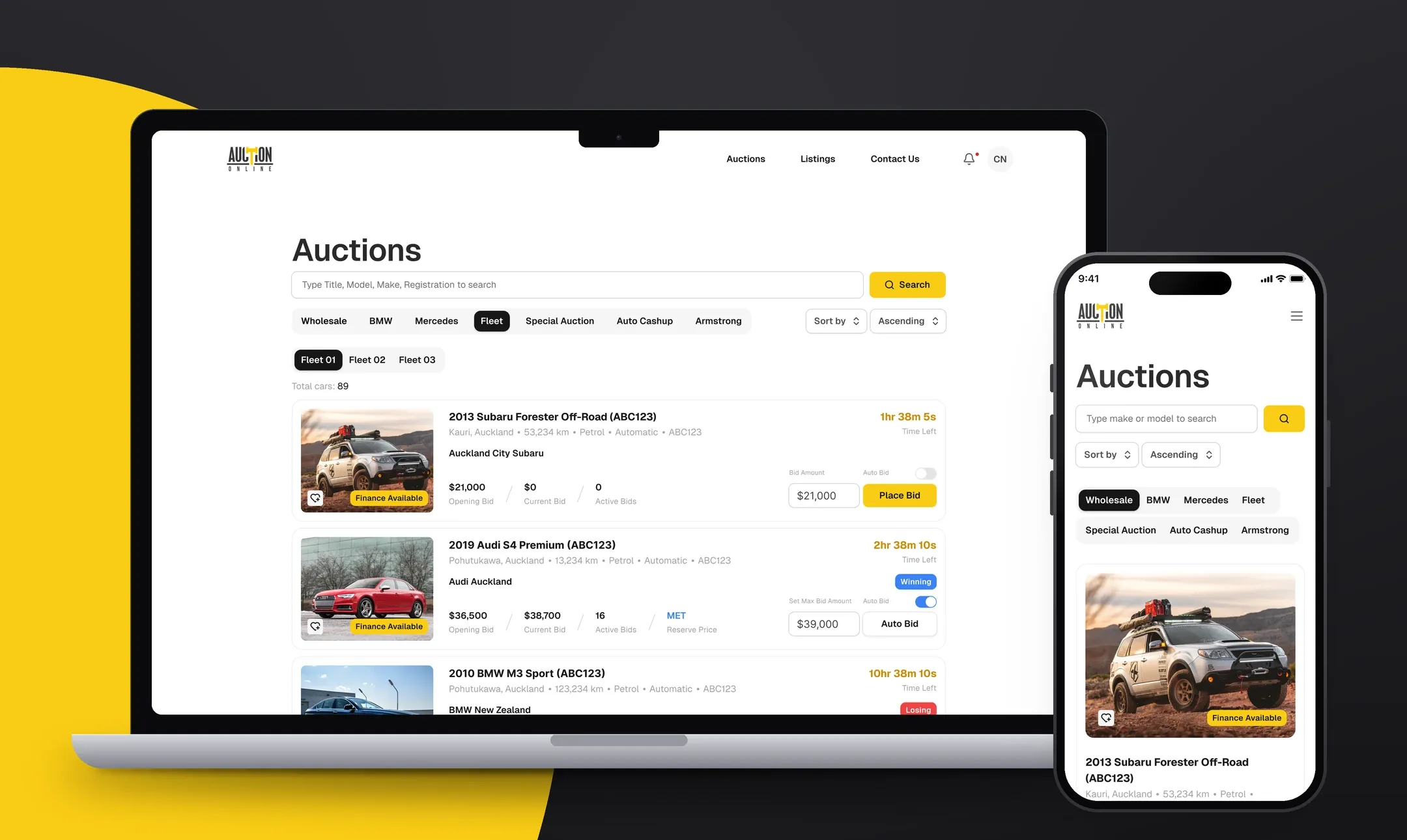 Auction Online, Automotive Marketplace