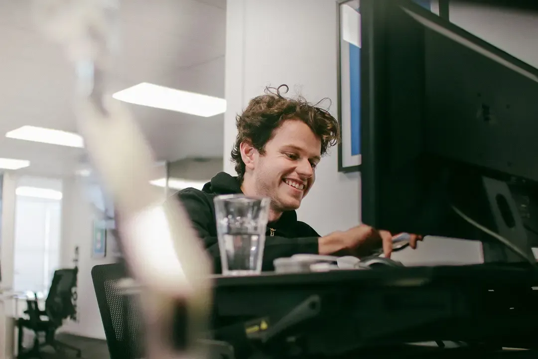 Lachie Thurlow at the Putti Apps office in Auckland