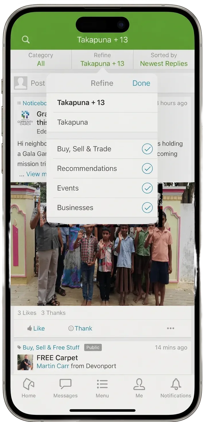 Neighbourly app built by Putti
